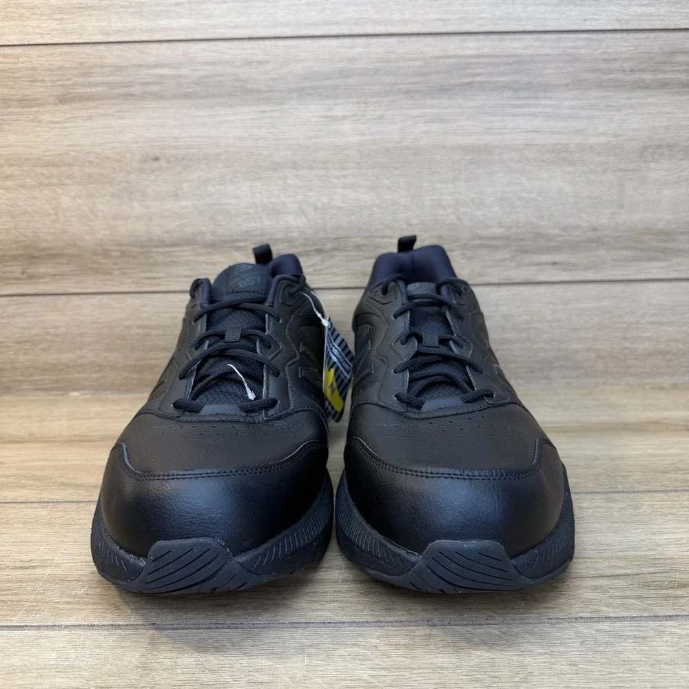 New Balance 857v3 Slip Resistant Shoes Men Size 18 Black Leather Work Sneaker